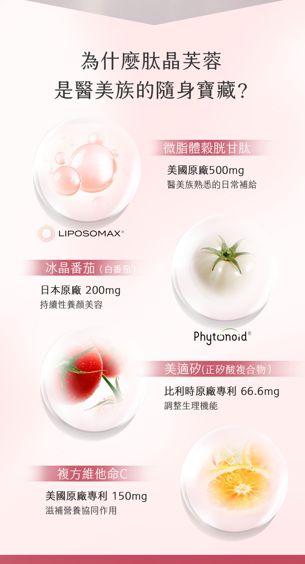 UFLOW UFLOW 肽晶芙蓉｜微脂體穀胱甘肽250mg＋冰晶番茄＋維生素C｜肽晶芙蓉 02 - 說明圖 2